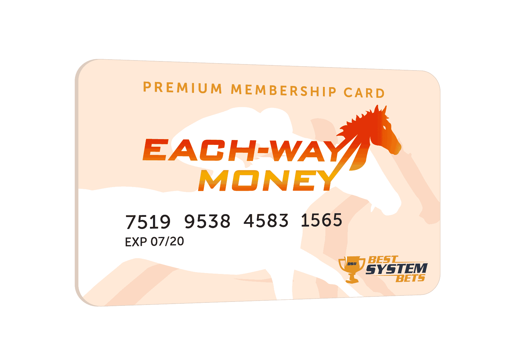 Each Way Month Membership Card